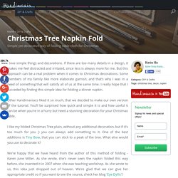 How to Make Christmas Tree Napkin Fold