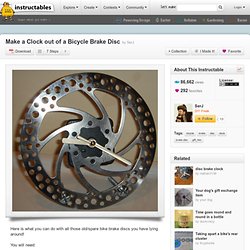 Make a Clock out of a Bicycle Brake Disc