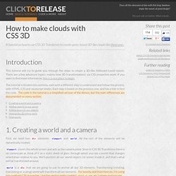 How to make clouds with CSS 3D - Blog - Clicktorelease