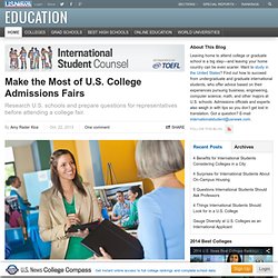 Make the Most of U.S. College Admissions Fairs