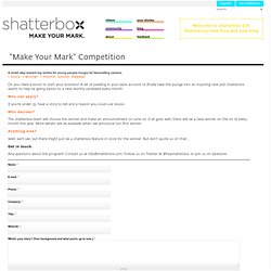 "Make Your Mark" Competition