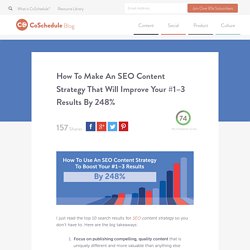 How To Make An SEO Content Strategy To Rank 248% More
