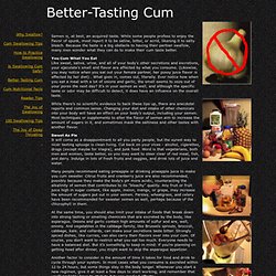 What Makes Your Cum Taste Good 83