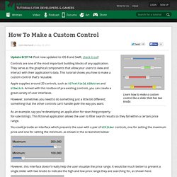 How To Make a Custom Control - Ray Wenderlich