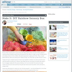 Make It: DIY Rainbow Sensory Box