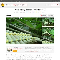 Make 4 Easy Bamboo Flutes for Free! : 7 Steps