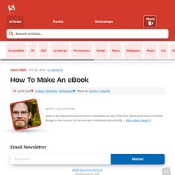 How To Make An eBook