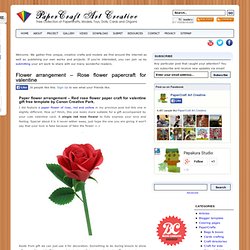 How to make rose flower from paper? DIY Paper rose for valentine gift