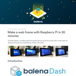 Make a web frame with Raspberry Pi in 30 minutes