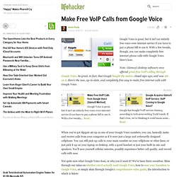 Make Free VoIP Calls from Google Voice