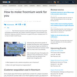 How to make freemium work for you
