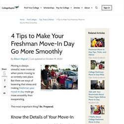 How to Make Freshman Year Move-In Day Go More Smoothly