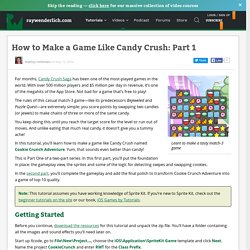 How to Make a Game Like Candy Crush: Part 1