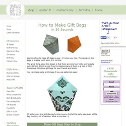 How to Make Gift Bags in 30 Seconds - Cute Origami