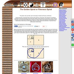 How to make a Golden Spiral or Fibonacci Spiral