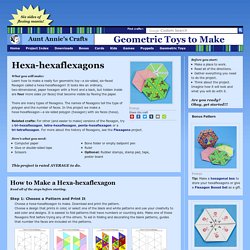 How to Make a Hexa-hexaflexagon - Geometric Toys to Make