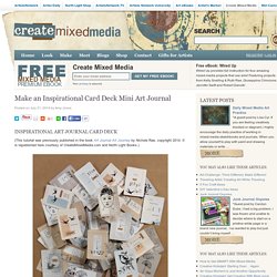Make an Inspirational Card Deck Mini Art Journal - Create Mixed Media