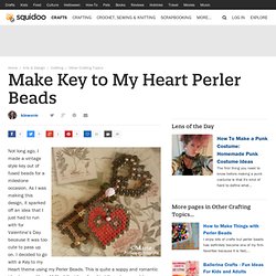 Make Key to My Heart Perler Beads