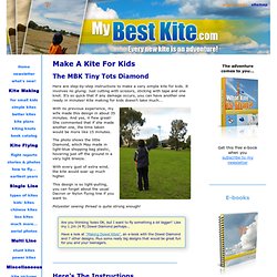 Make A Kite For Kids - The MBK Tiny Tots Diamond