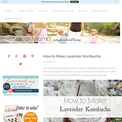 How to Make Lavender Kombucha