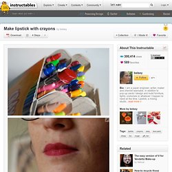 Make lipstick with crayons