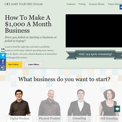 How To Make a $1,000 a Month Business by AppSumo