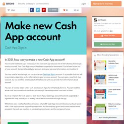 Make new Cash App account