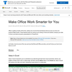 Make Office Work Smarter for You