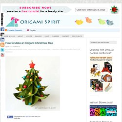 How to Make an Origami Christmas Tree