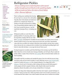 How to Make Pickles: Organic Gardening