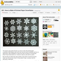 How to Make 6-Pointed Paper Snowflakes