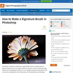 How to Make a Signature Brush in Photoshop