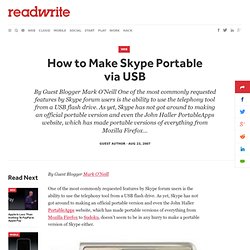 How to Make Skype Portable via USB