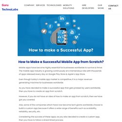 How to Make a Successful Mobile App from Scratch?