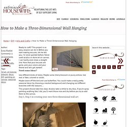 DIY 3-D Wall Hanging