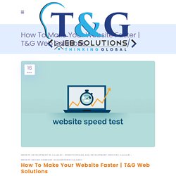 How To Make Your Website Faster
