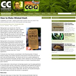 How to Make Wicked Hash
