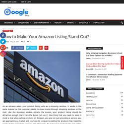 How to Make Your Amazon Listing Stand Out?