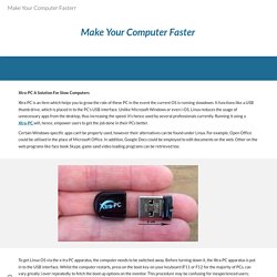 Make Your Computer Fasterr