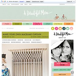 Make Your Own Macrame Curtain