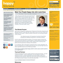 Make Your People Happy, Like John Lewis Does - Happy Ltd