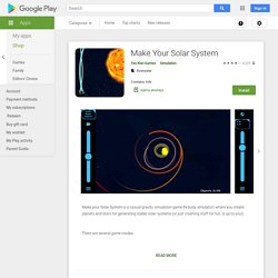 Make your solar system app