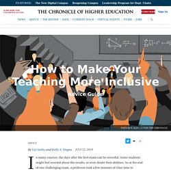 How to Make Your Teaching More Inclusive