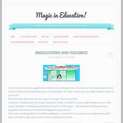 Makebeliefscomix, make your comics! « Magic in Education!
