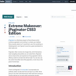 Extreme Makeover: jPaginator CSS3 Edition