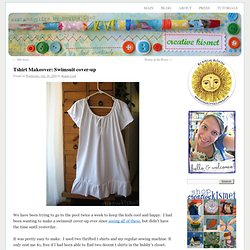 Tshirt Makeover: Swimsuit cover-up