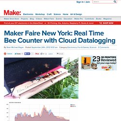 Maker Faire New York: Real Time Bee Counter with Cloud Datalogging