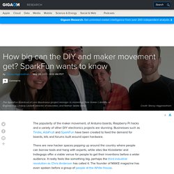 How big can the DIY and maker movement get? SparkFun wants to know