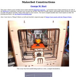 Makerbot Constructions