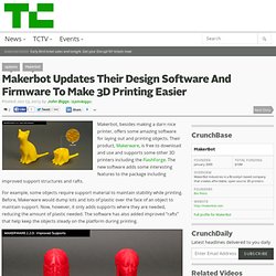 Makerbot Updates Their Design Software And Firmware To Make 3D Printing Easier